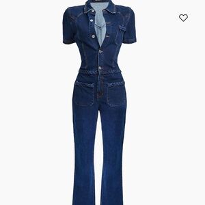 SER.O.YA Dark Blue Denim Jumpsuit